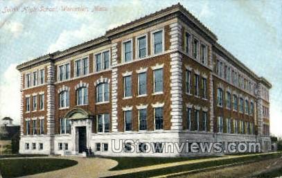 South High School - Worcester, Massachusetts MA Postcard
