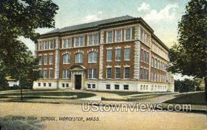 South High School - Worcester, Massachusetts MA Postcard