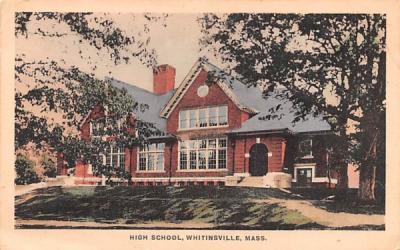 High School Whitinsville, Massachusetts Postcard