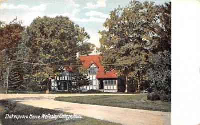 Shakespeare House Wellesley, Massachusetts Postcard