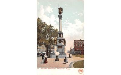 Soldiers' Monument Worcester, Massachusetts Postcard