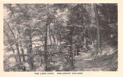 The Lake Path Wellesley, Massachusetts Postcard