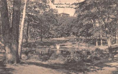 Longfellow Pond Wellesley, Massachusetts Postcard