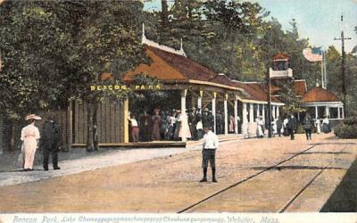Beacon Park Webster, Massachusetts Postcard
