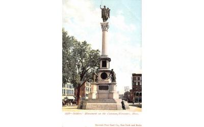 Soldiers' Monument on the Common Worcester, Massachusetts Postcard