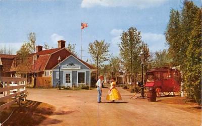 Colonial Settlers at Pleasure Island Wakefield, Massachusetts Postcard