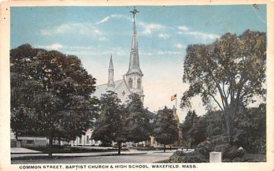 Common Street  Wakefield, Massachusetts Postcard