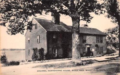 Colonel Hartshorne House Wakefield, Massachusetts Postcard