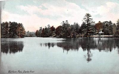 Charles River Waltham, Massachusetts Postcard