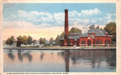 Pumping Station Waltham, Massachusetts Postcard