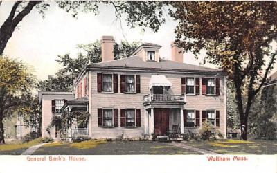 General Bank's House Waltham, Massachusetts Postcard