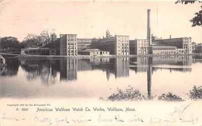American Waltham Watch Co. Massachusetts Postcard
