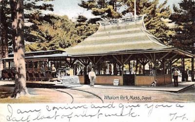 Depot. Whalom Park, Massachusetts Postcard