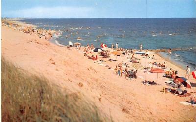 Beach West Dennis, Massachusetts Postcard