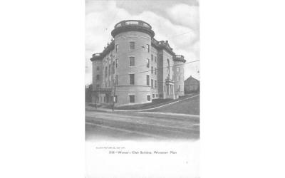 Women's Club Building Worcester, Massachusetts Postcard