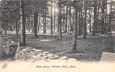 Main Grove Whalom Park, Massachusetts Postcard