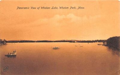 Panoramic View of Whalom Lake Whalom Park, Massachusetts Postcard