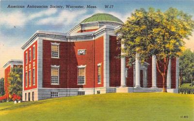 American Antiquarian Society Worcester, Massachusetts Postcard