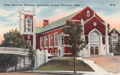 Alden Memorial Worcester Polytechnic Institute Massachusetts Postcard