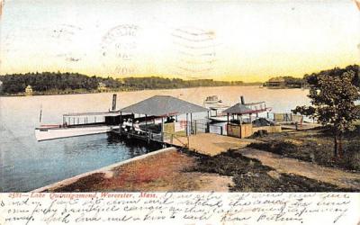 Lake Quinsigamond Worcester, Massachusetts Postcard