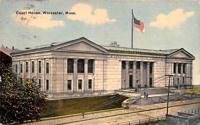 Court House Worcester, Massachusetts Postcard