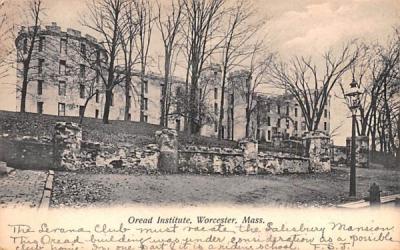 Oread Institute  Worcester, Massachusetts Postcard