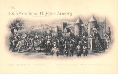 The John Woodman Higgins Armory Worcester, Massachusetts Postcard