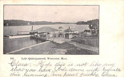 Lake Quinsigamond Worcester, Massachusetts Postcard