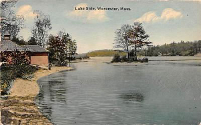Lake Side Worcester, Massachusetts Postcard