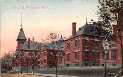 City Hospital Worcester, Massachusetts Postcard