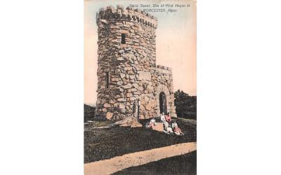 Davis Tower Worcester, Massachusetts Postcard