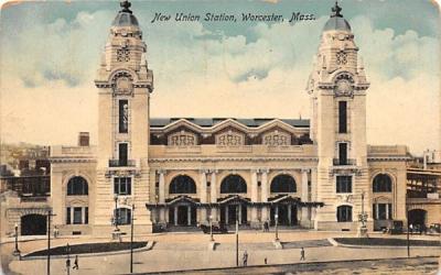 New Union Station Worcester, Massachusetts Postcard
