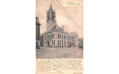 Post Office Worcester, Massachusetts Postcard