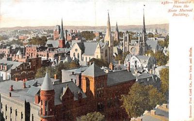 Worcester from State Mutual Building Massachusetts Postcard