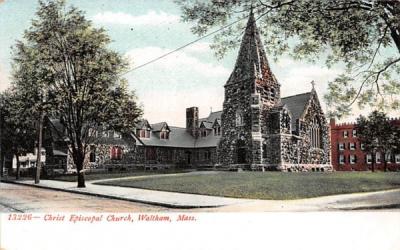 Christ Episcopal Church Waltham, Massachusetts Postcard