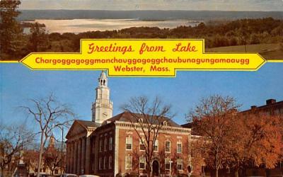Greetings from Webster, Massachusetts Postcard