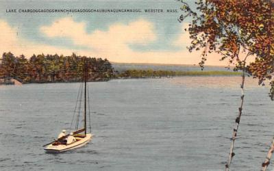 Lake Chargoggagoggmanchaugagoggchaubunagungamaugg Webster, Massachusetts Postcard