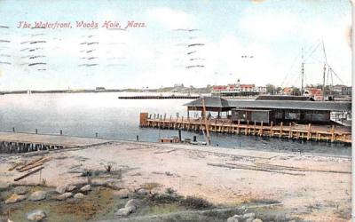 The Waterfront Woods Hole, Massachusetts Postcard
