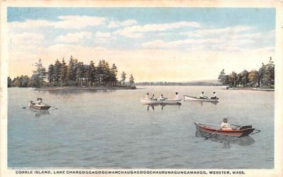 Cobble Island Webster, Massachusetts Postcard