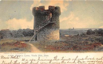 Glidden's Tower Woods Hole, Massachusetts Postcard