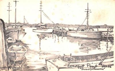 Sword Fishermen Westport Point, Massachusetts Postcard