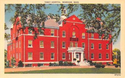 Tobey Hospital Wareham, Massachusetts Postcard