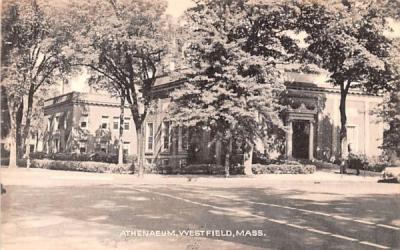 Athenaeum  Westfield, Massachusetts Postcard