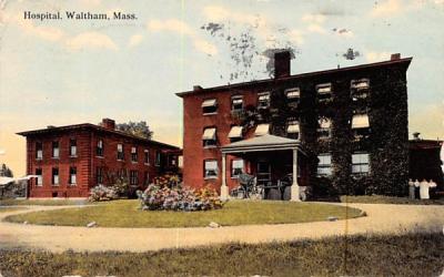 Hospital Waltham, Massachusetts Postcard