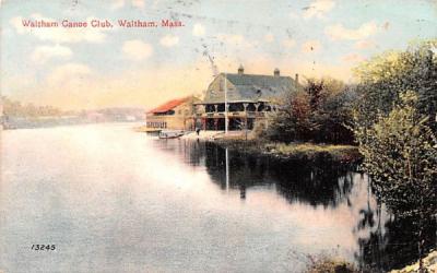 Waltham Canoe Club Massachusetts Postcard