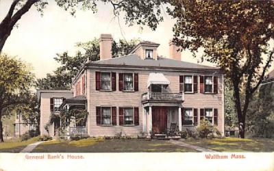 General Bank's House Waltham, Massachusetts Postcard