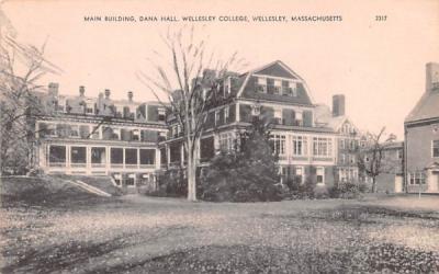 Main Building  Wellesley, Massachusetts Postcard