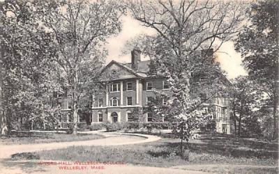Wilder Hall Wellesley, Massachusetts Postcard
