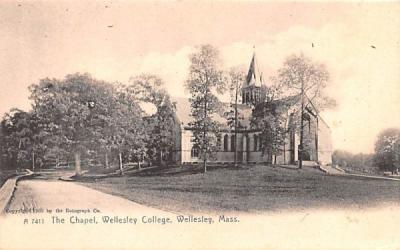 The Chapel Wellesley, Massachusetts Postcard