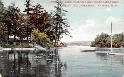 Narrows Lake Charcoggagoggmanchaugagoggchaubunagungamaugg Webster, Massachusetts Postcard